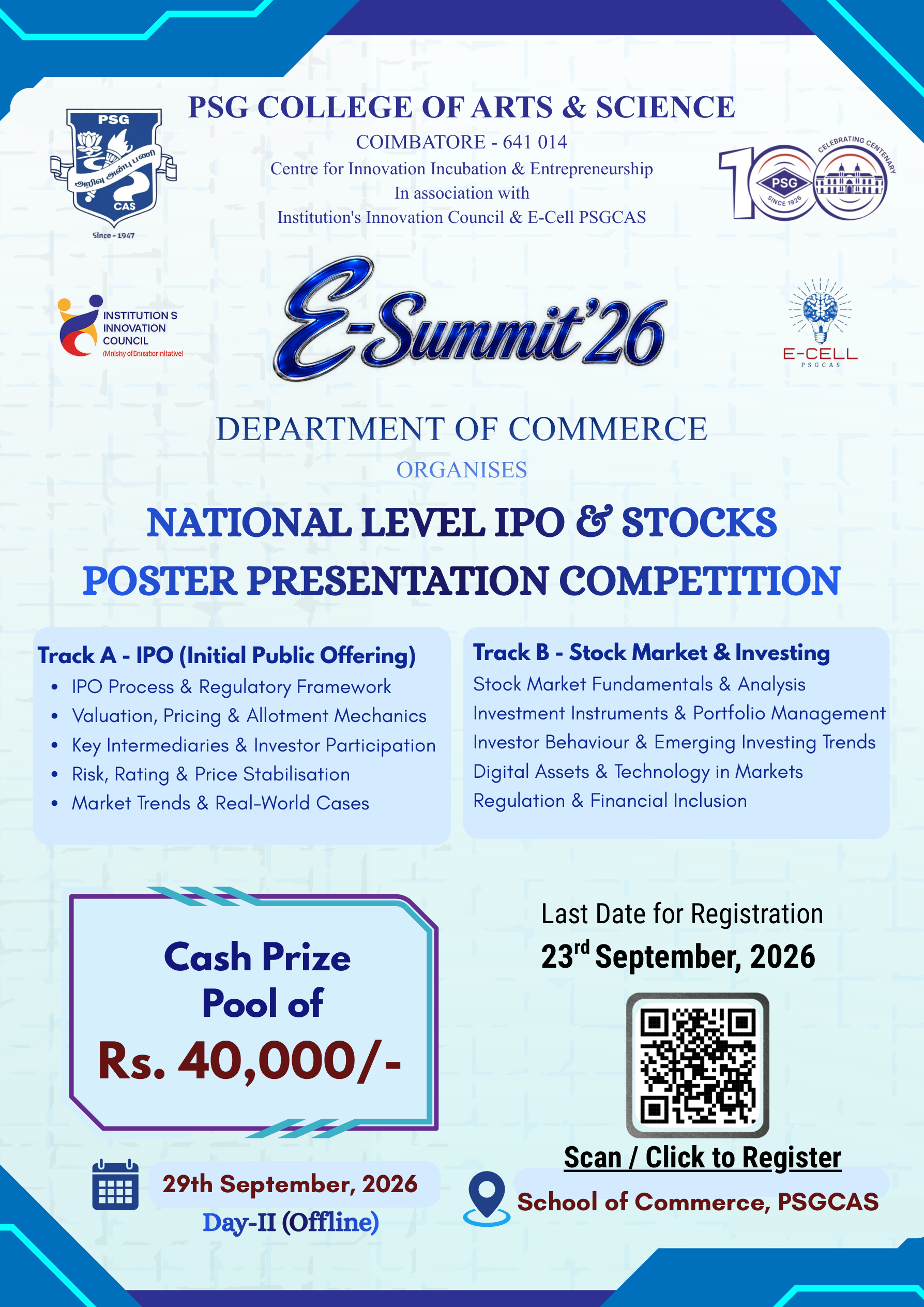 National Level IPO & Stocks Poster Presentation Competition